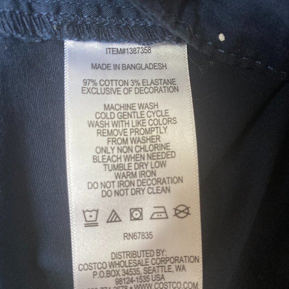 Nautica Cotton Anchor Shorts Sz 8 Navy Nautical Sailor Flat Coast Neutral Preppy - Picture 9 of 10